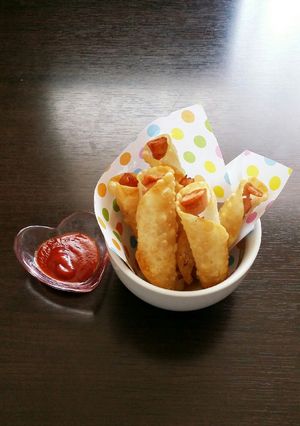 余った餃子の皮でアレンジ激安おつまみ♪-レシピのメイン写真