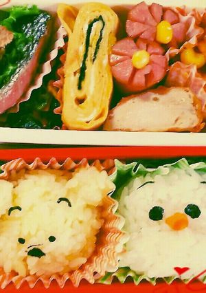 ツムツム風な弁当-レシピのメイン写真