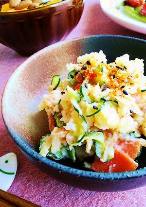 切り干し大根☆ちょい和風ポテトサラダ！-レシピのメイン写真