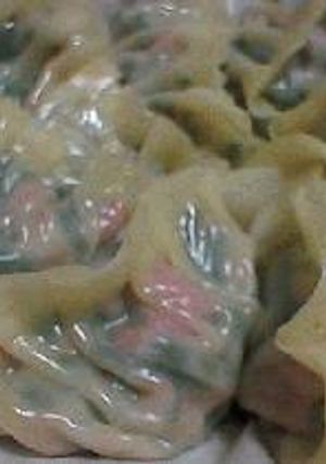 ニラとかにかまの蒸し餃子-レシピのメイン写真