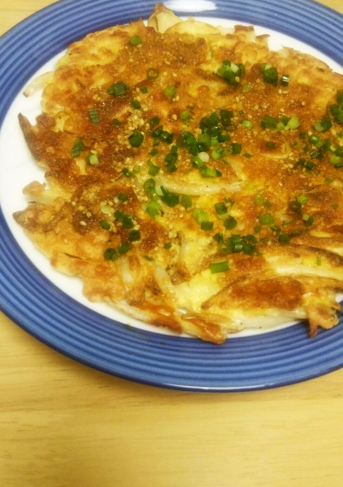 もやしとちくわのチヂミ焼き風-レシピのメイン写真