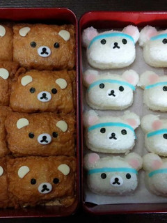 いなりらっくま かけっこおにぎり-レシピのメイン写真