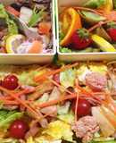 2種オムライス☆ウインナーとハムのお弁当