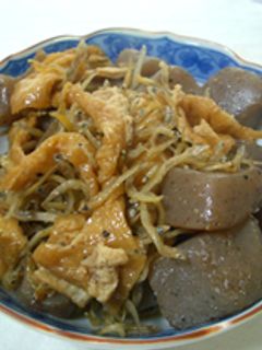 こんにゃくとじゃこの炒め煮-レシピのメイン写真