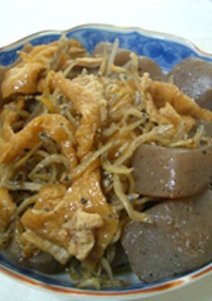 こんにゃくとじゃこの炒め煮-レシピのメイン写真
