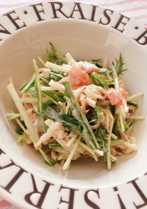 切り干し大根と水菜のサラダ-レシピのメイン写真