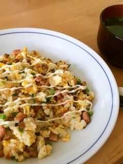 簡単お昼ごはん!納豆ご飯からの焼き飯♫-レシピのメイン写真