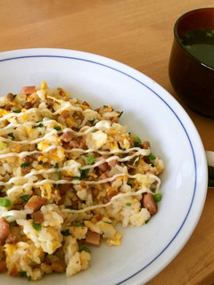 簡単お昼ごはん!納豆ご飯からの焼き飯♫-レシピのメイン写真