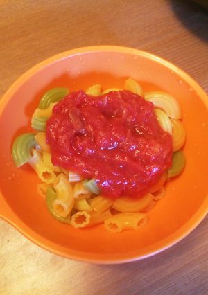 離乳食後期 カラフルパスタ-レシピのメイン写真
