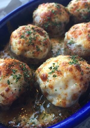 マッシュルームの肉詰めチーズ焼き☆-レシピのメイン写真