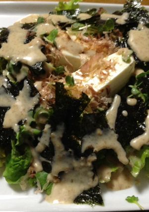 韓国海苔のっけ豆腐サラダ-レシピのメイン写真