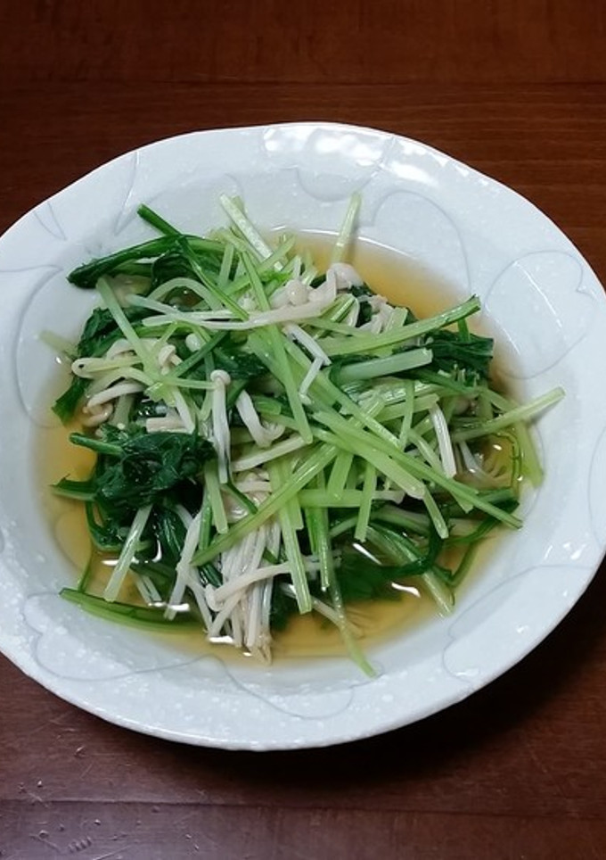 水菜とえのき茸-レシピのメイン写真