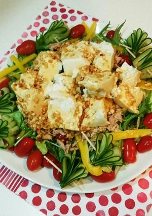野菜たっぷりの豆腐サラダ-レシピのメイン写真