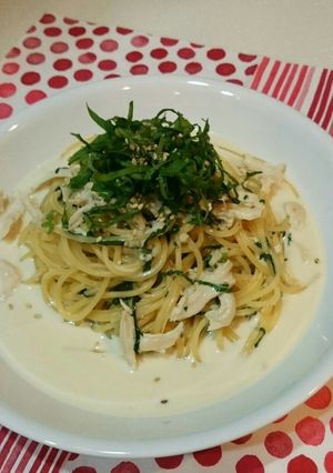 大葉クリームパスタ-レシピのメイン写真