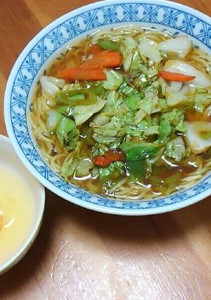 インスタントラーメンで野菜ラーメン！！-レシピのメイン写真