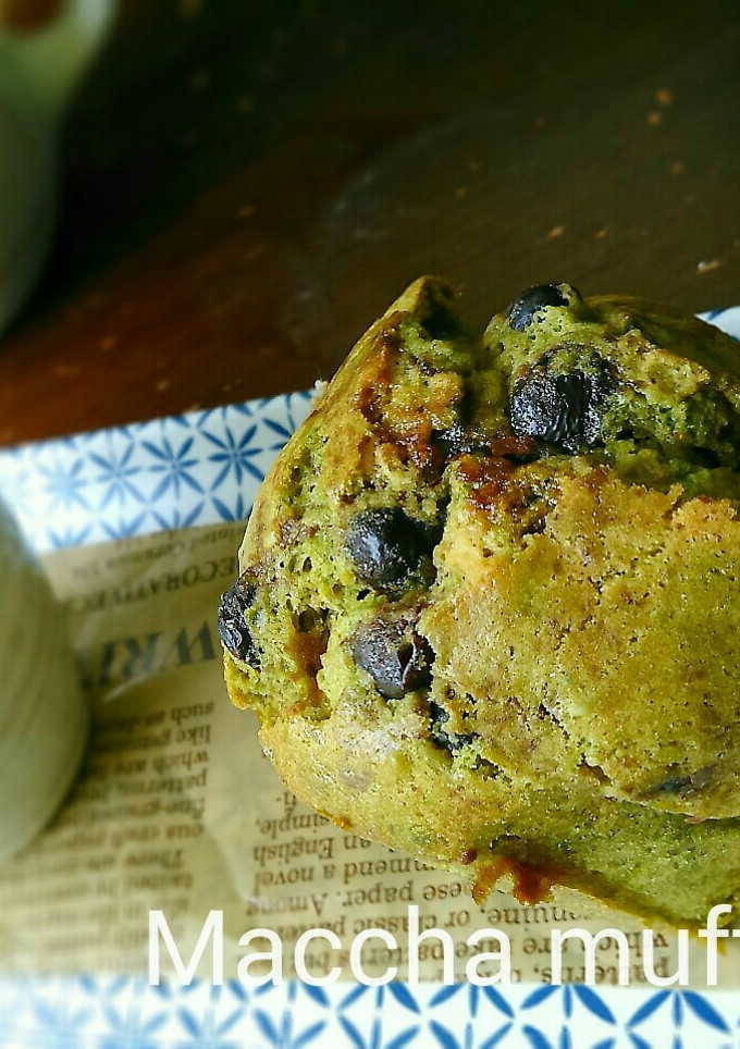 しっとり小豆と抹茶のマフィン-レシピのメイン写真