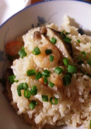 簡単☆炊飯器入れるだけ えびとたらこご飯-レシピのメイン写真