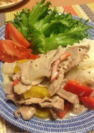 豚肉とパプリカのクリーム煮-レシピのメイン写真