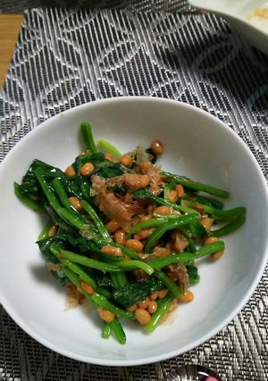 簡単ほうれん草納豆和え-レシピのメイン写真