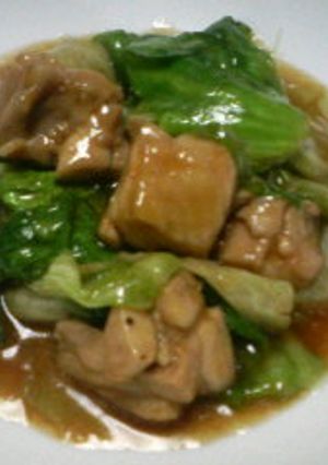 ●本格中華●鶏肉とレタスのオイスター炒め-レシピのメイン写真