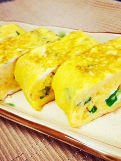 母の味☆ちょっぴり甘いネギ入り卵焼き-レシピのメイン写真