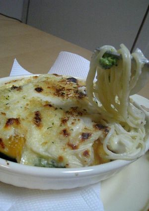 かぼちゃゴロゴロ♪パスタグラタン♪-レシピのメイン写真