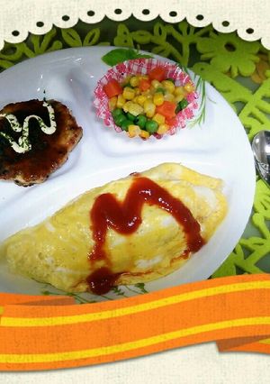 娘の夕飯★~洋食プレート~★-レシピのメイン写真