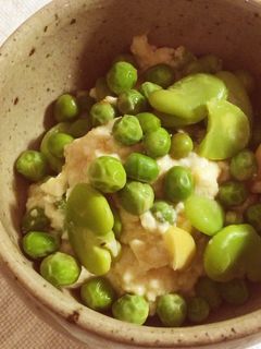 そら豆とグリーンピースの白和え-レシピのメイン写真