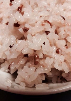 簡単！赤米で桃色ご飯-レシピのメイン写真