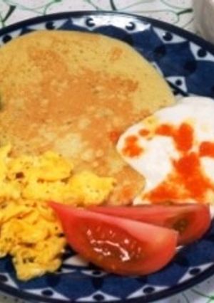 お食事パンケーキ☆金時人参ヨーグルト-レシピのメイン写真