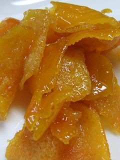 オレンジピールのようなみかんの皮の蜜煮-レシピのメイン写真