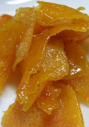 オレンジピールのようなみかんの皮の蜜煮-レシピのメイン写真