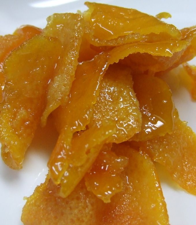 オレンジピールのようなみかんの皮の蜜煮-レシピのメイン写真