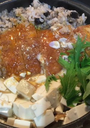 鍋焼きチキンカツ丼 550kcal-レシピのメイン写真