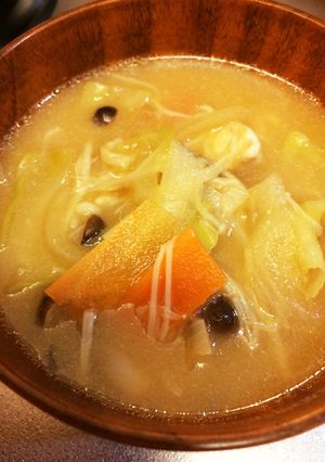 合わせみそ+白みそのあっさりみそ汁-レシピのメイン写真