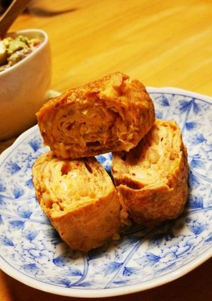 キムチ入り☆だし巻き玉子-レシピのメイン写真
