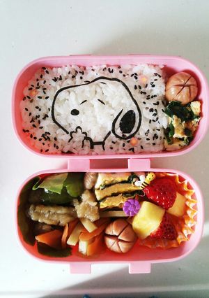 簡単キャラ弁♡スヌーピー-レシピのメイン写真