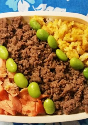 簡単❗三色丼✨そぼろご飯 1：1：1-レシピのメイン写真
