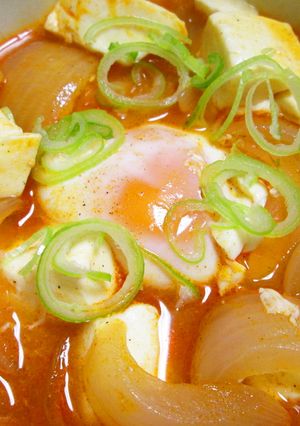 たっぷり玉ねぎと豆腐のエスニックスープ。-レシピのメイン写真