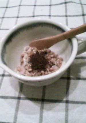 納豆&ゆかり♪なかなか合います~☆-レシピのメイン写真