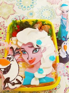 アナと雪の女王 エルサ キャラ弁-レシピのメイン写真