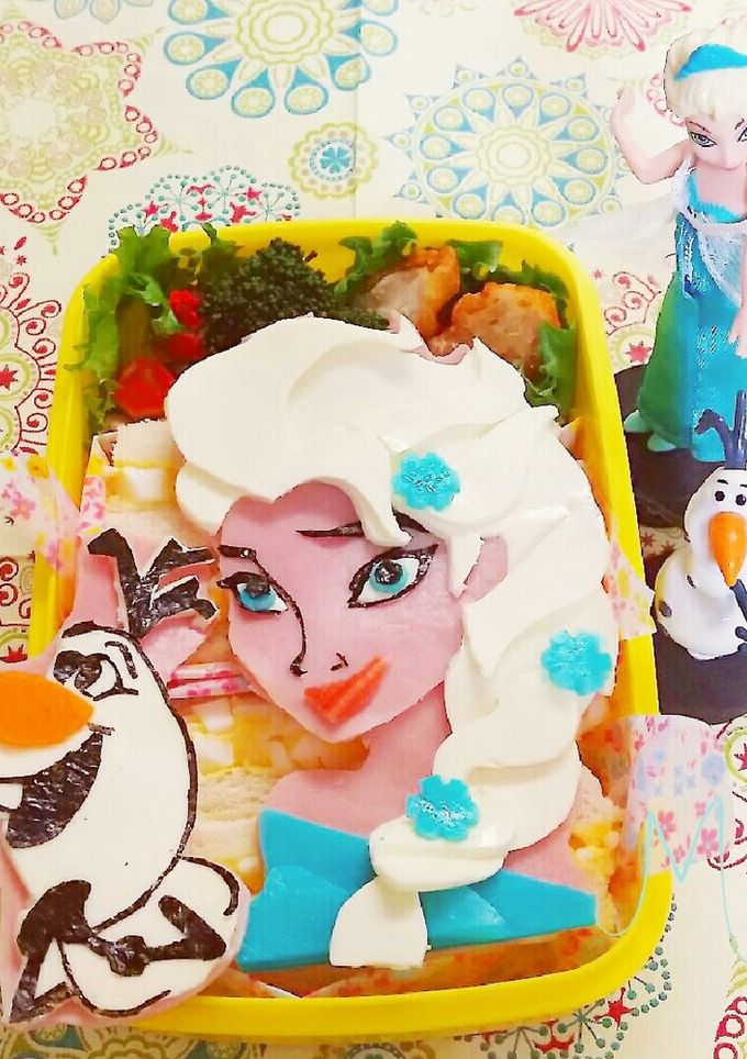 アナと雪の女王 エルサ キャラ弁-レシピのメイン写真