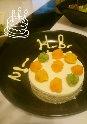 ハーフバースデーに！大人も食べれるケーキ-レシピのメイン写真