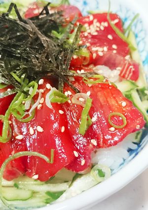 また食べたくなる♪まぐろ漬け丼-レシピのメイン写真