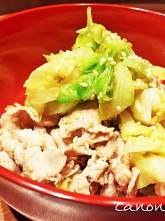 キャベツと豚しゃぶの和え物-レシピのメイン写真
