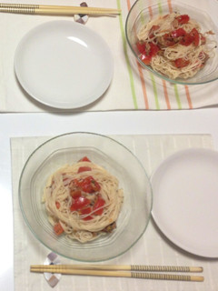 トマトバジル素麺-レシピのメイン写真