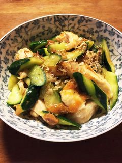 しっとりムネ肉ときゅうりの梅肉和え♪-レシピのメイン写真
