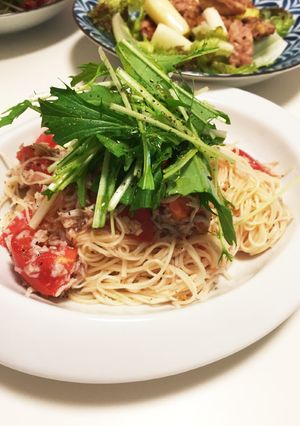 しらすとトマトのイタリアンそうめん-レシピのメイン写真