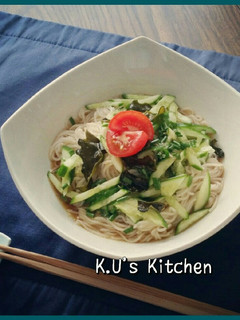 乾燥めかぶ入り素麺-レシピのメイン写真