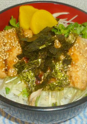 アジの蒲焼丼-レシピのメイン写真